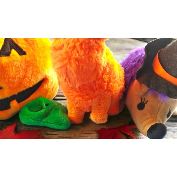 5 DAN DEE+ Halloween Collector Ch Skeleton Llama  Pumpkin + Hedge + Cat Plush EC - Picture 7 of 11